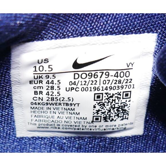 NEW NIKE ZOOM FREAK 4 TB NAVY DO9679-400 MENS SIZE - 10.5 - Picture 8 of 8